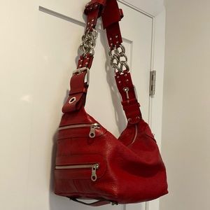 Chloe RARE Red Bag with Silver Chain Hardware